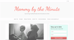 Desktop Screenshot of mommybytheminute.com
