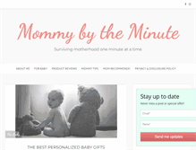 Tablet Screenshot of mommybytheminute.com